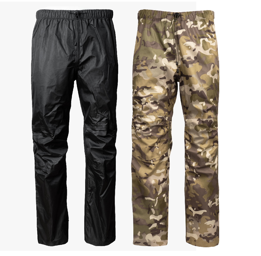 Highlander Typhoon Waterproof Over Trousers HMTC MTP Camo Black Breathable