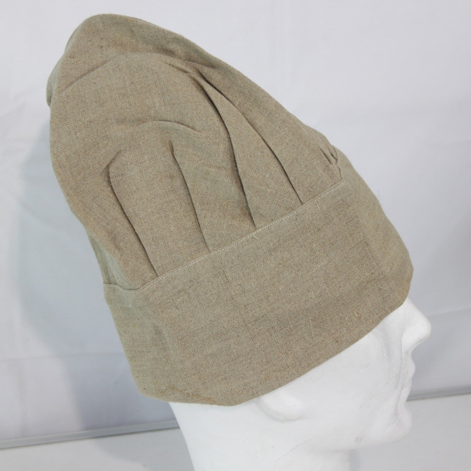 Genuine Surplus Military Chef's Hat Beige Hessian High Large/XL (3944)