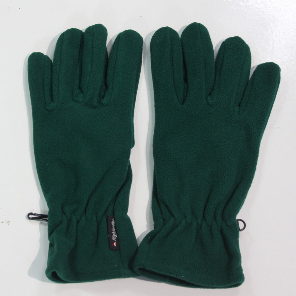Lightweight Microfleece Gloves Emerald Green Thermal Winter  XL Unisex GL070