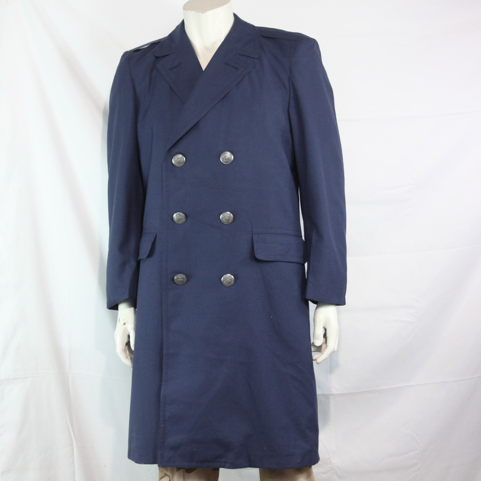 Genuine Surplus USAF Airmans Overcoat Airforce Blue 38-40"  (3796)