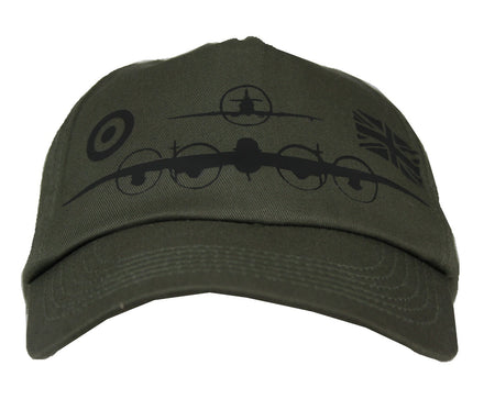Warbird Print Exclusive Printed Baseball Cap Cotton Lancaster Spitfire RAF Plane