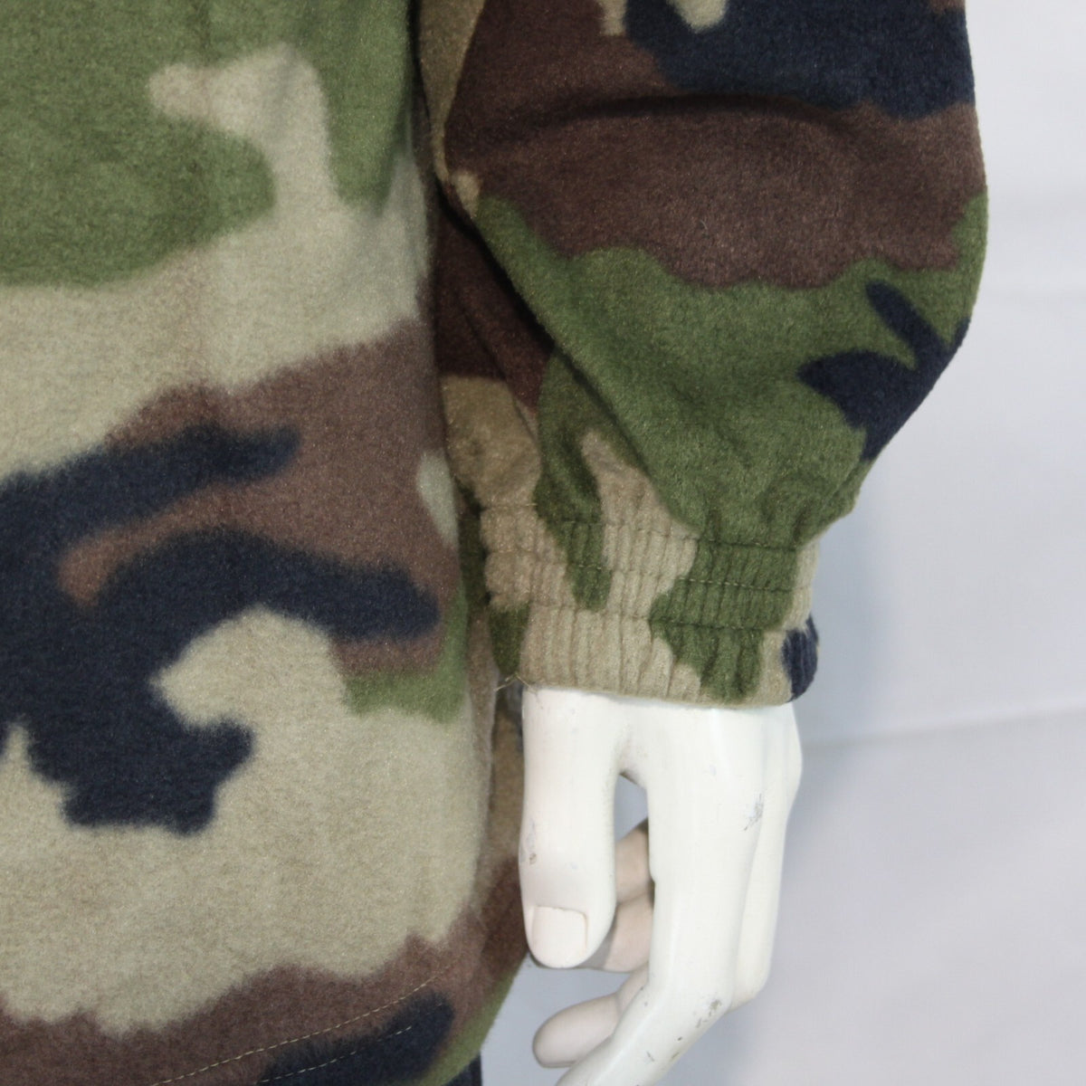 French Military Style CCE Camo Fleece 1/4 Zip Top Jumper Shirt 3XL (3317)