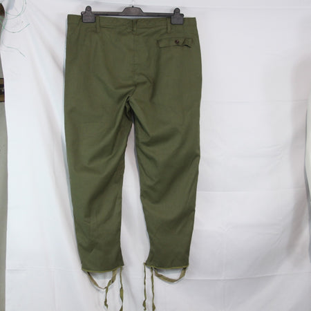 Genuine Surplus Romanian Army Vintage Trousers Stirrups Olive 40" Waist (3680)