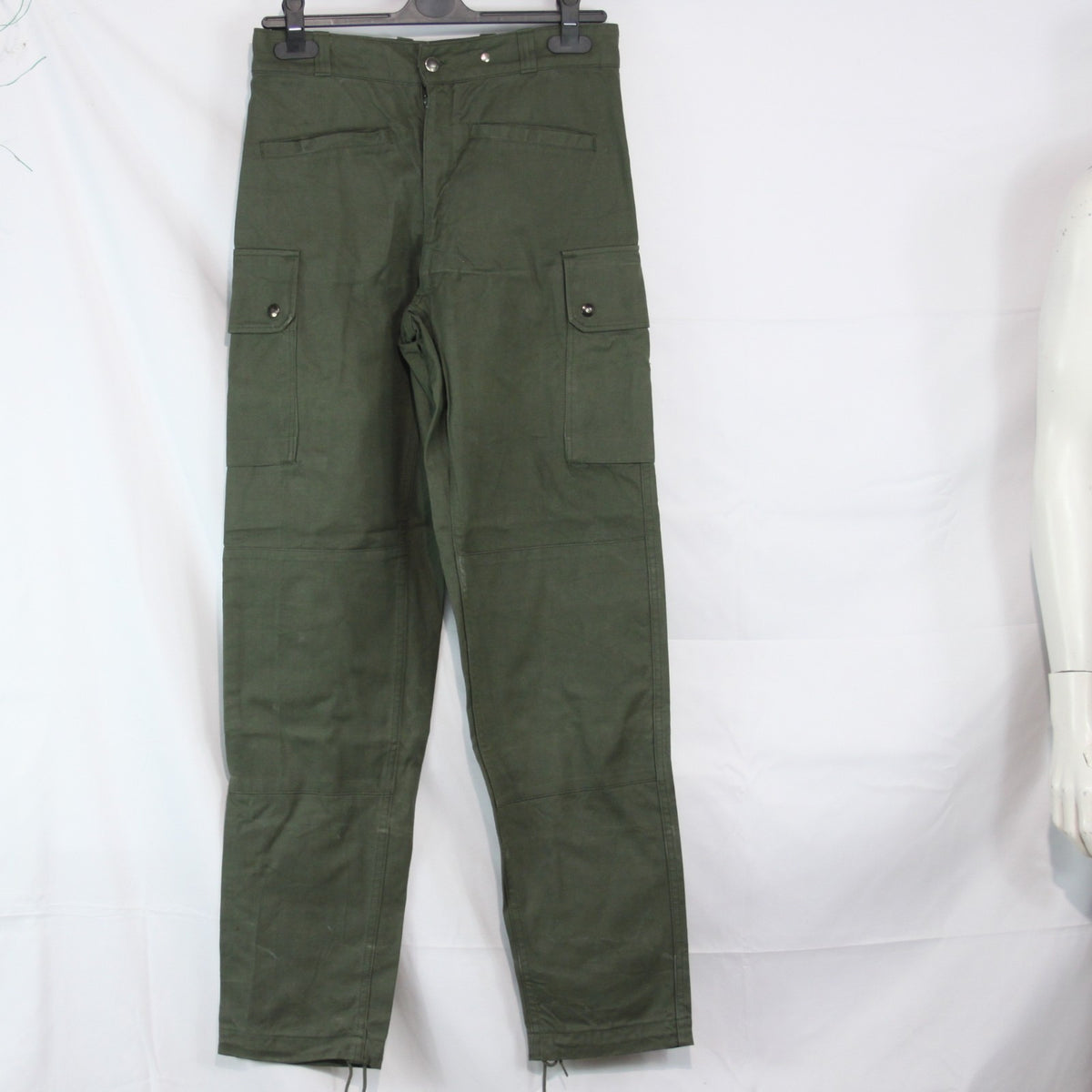 Genuine Surplus Vintage French Military Army Trousers Heavy Duty 30" W  (3686)