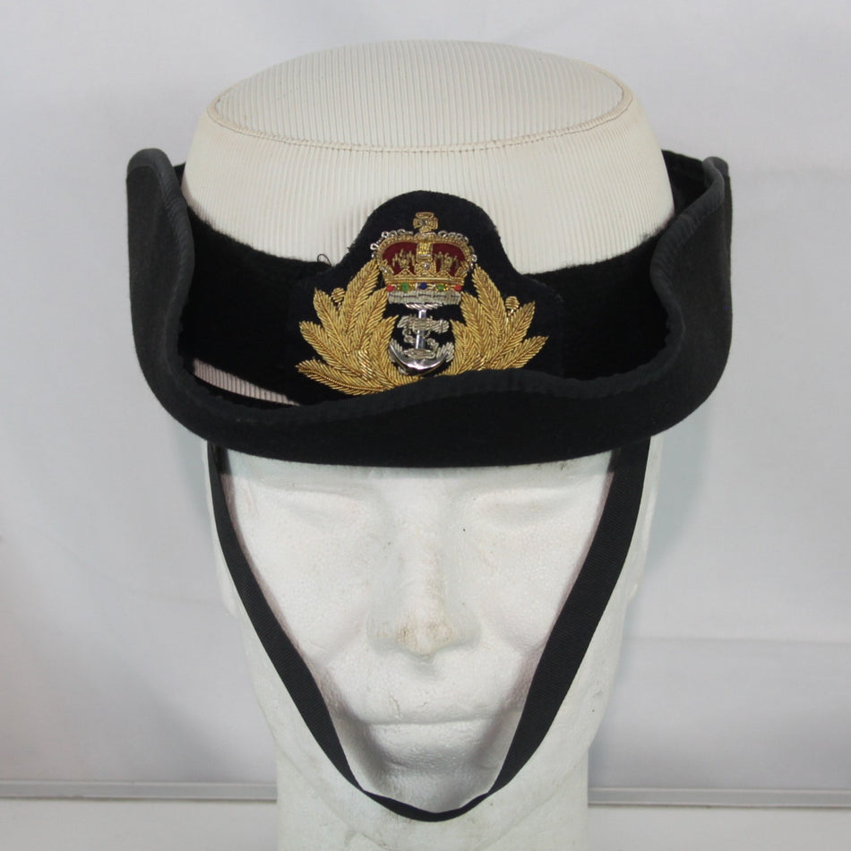British Royal Navy Officers Tricorn Womens Dress Hat Genuine Surplus G1 (4460)