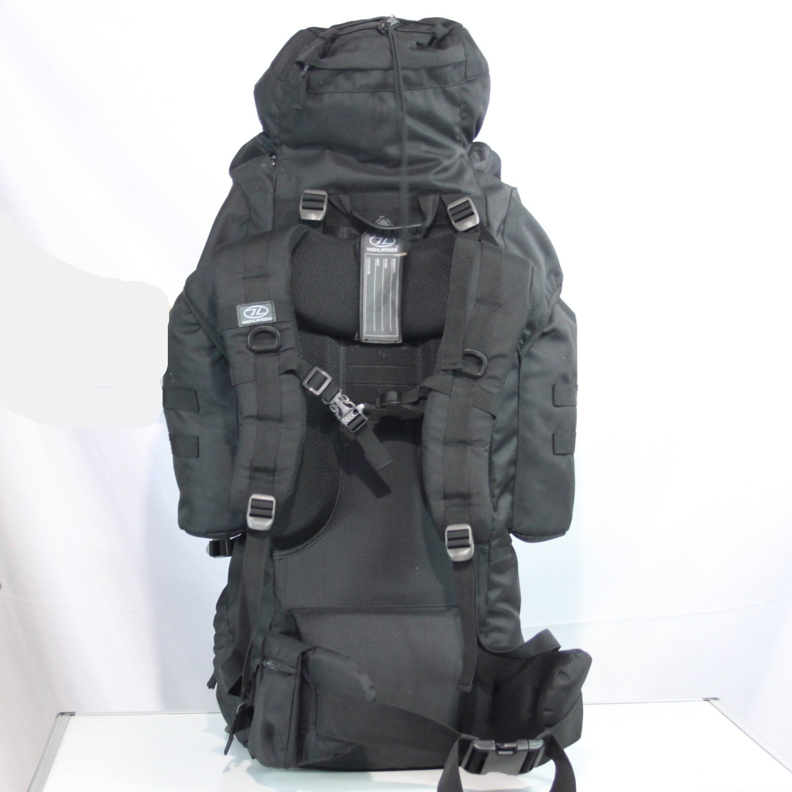 Ex-Sample Highlander Forces 88 Litre Rucksack Black Military Bergen (3403)