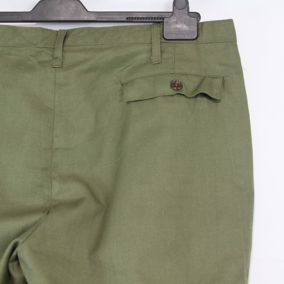 Genuine Surplus Romanian Army Vintage Trousers Stirrups Olive 40" Waist (3680)