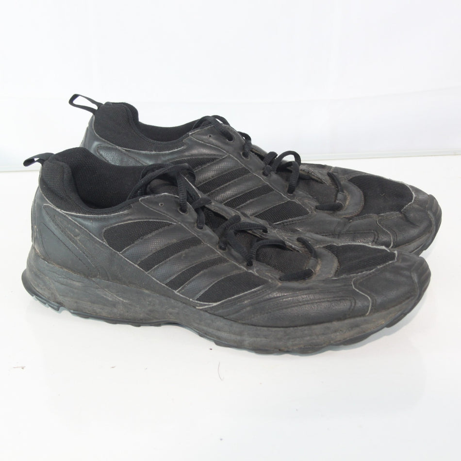 German Army Trainers Black Leather Fabric Genuine Surplus UK 12 (3870