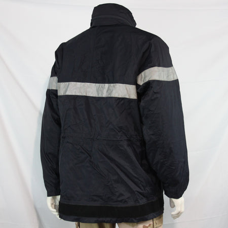 Genuine Surplus French Firefighters jacket Navy Water Resistant 46" (3219)