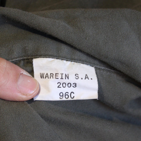 French Army AFV Coverall Olive Green Genuine Surplus 38" Chest Short (4172)