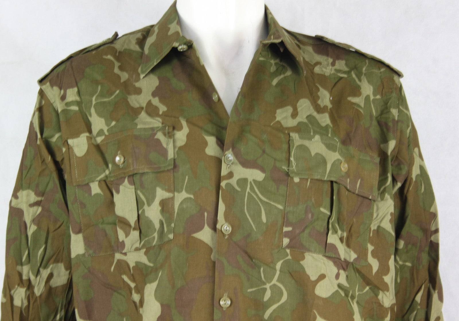 Genuine Surplus Romanian Army Camouflage Shirt Woodland Camo m90 40-42"