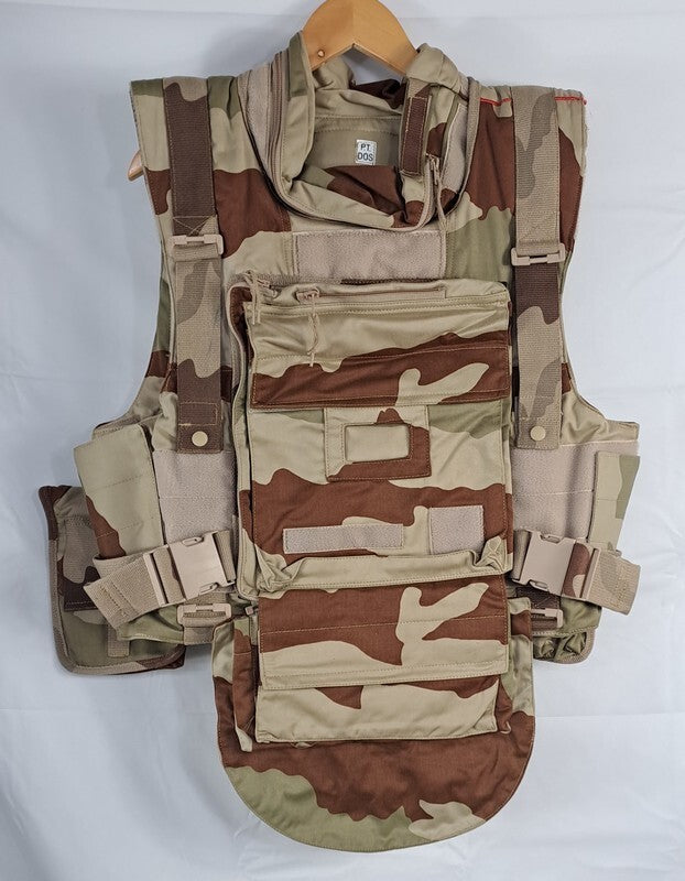 Genuine Surplus French Body Armour Plate Cover Desert Camo Small (2746)