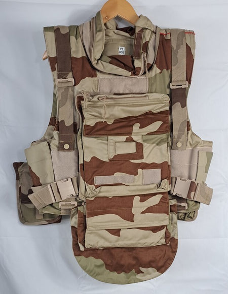 Genuine Surplus French Body Armour Plate Cover Desert Camo Small (2746)