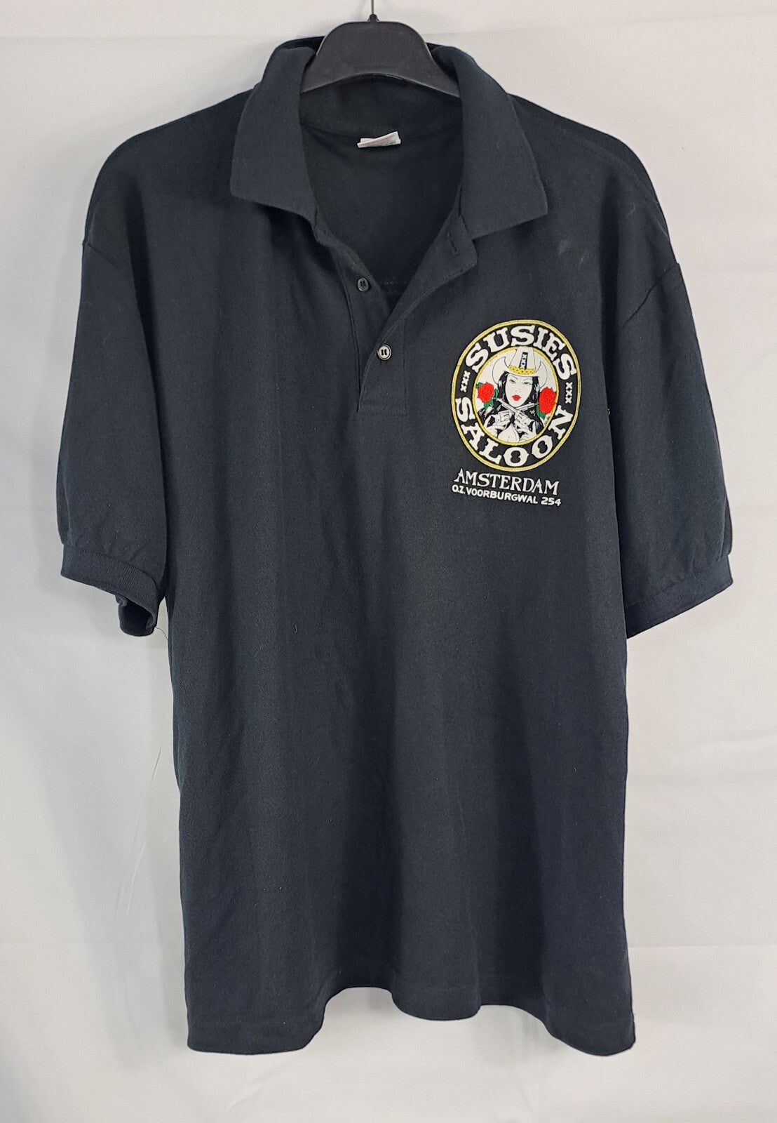 Suzies Sevens Saloon Printed Polo Shirt Amsterdam Souvenir (2747)