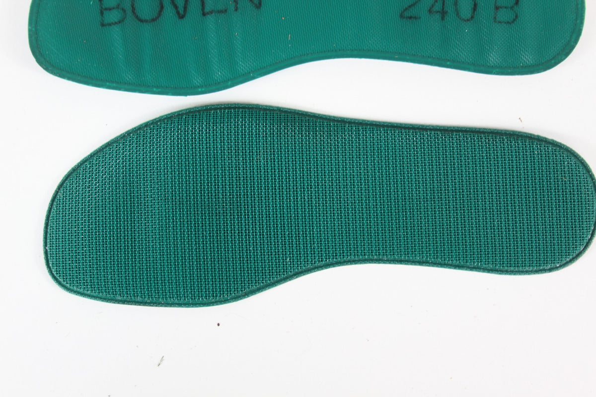Genuine Surplus NEW German/Dutch Plastic Insoles Green/Tan Washable Size UK 7