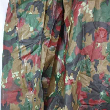 Swiss Army Poncho Cape Waterproof Rubberised Camouflage Genuine Surplus (4241)
