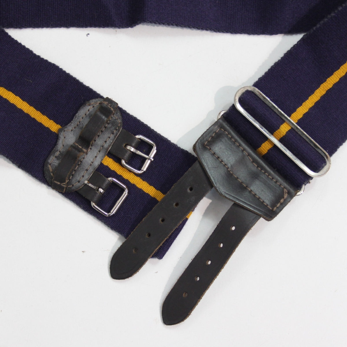 Genuine Surplus British Army Stable belt Grade 1  Navy with Gold Line (3269)