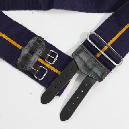 Genuine Surplus British Army Stable belt Grade 1  Navy with Gold Line (3269)