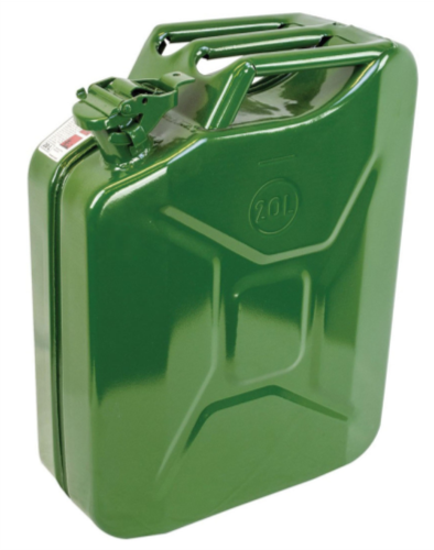 New Green Army Style Steel 20 litre Jerry Can Garage Camping Off Road Generator
