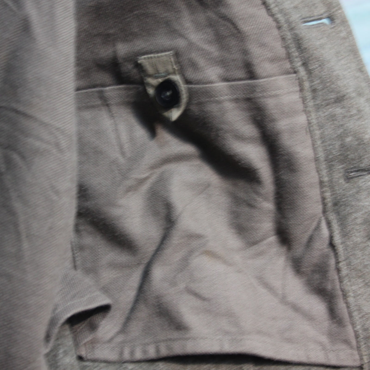 Dated 1942 Swedish Mens Wool Field jacket Olive Genuine Surplus 34-36"  (3802)