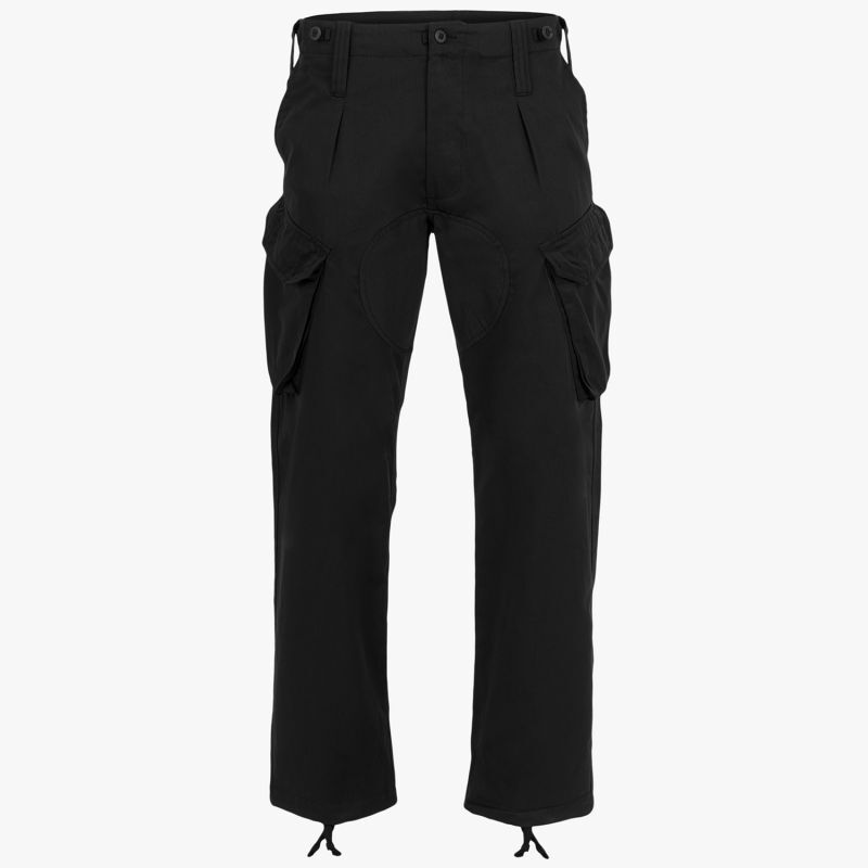 Highlander Midweight Delta Trousers Military Style Black Olive Camo Polycotton