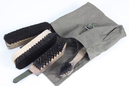 Genuine Surplus Swiss Army Boot Cleaning Kit With Brushes Grade 1