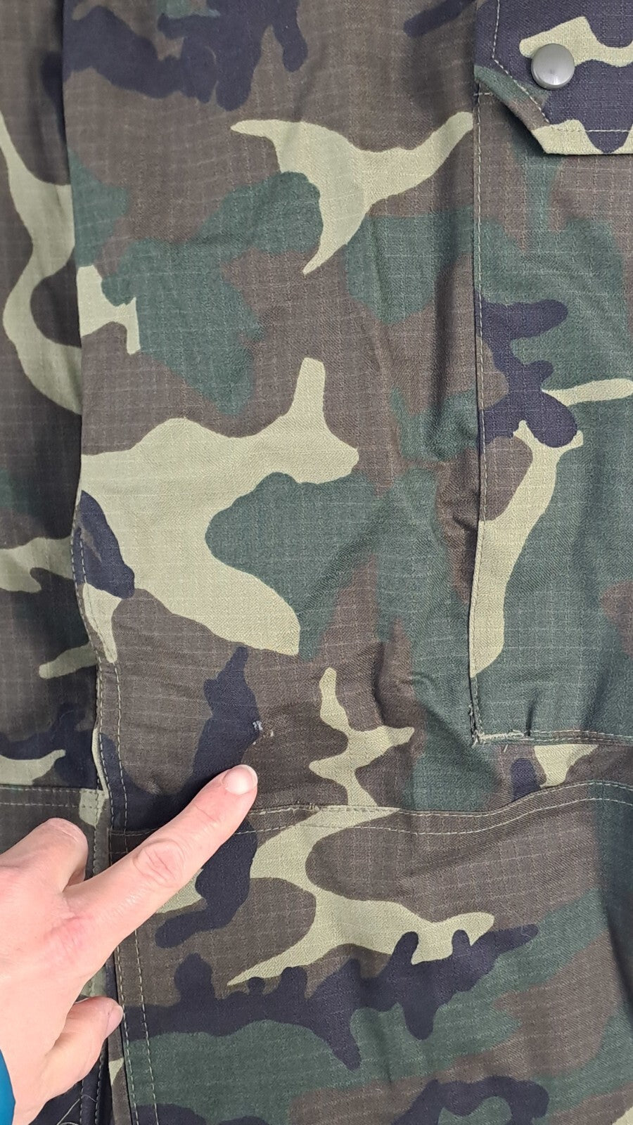 Genuine Surplus Spanish Army Camo Combat Trousers Combats 32" Waist (2745)
