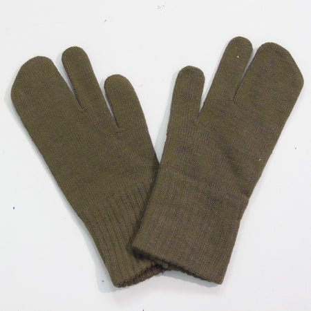 Vintage Mittens Knitted East European Mitts Genuine Surplus Army 9-10 (4409)