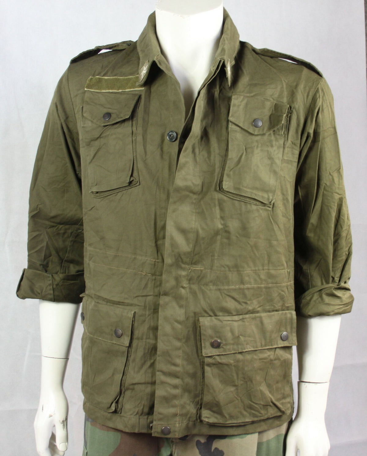 Genuine Surplus Vintage Italian Army Jacket MOD75 Roma Olive Green Forces