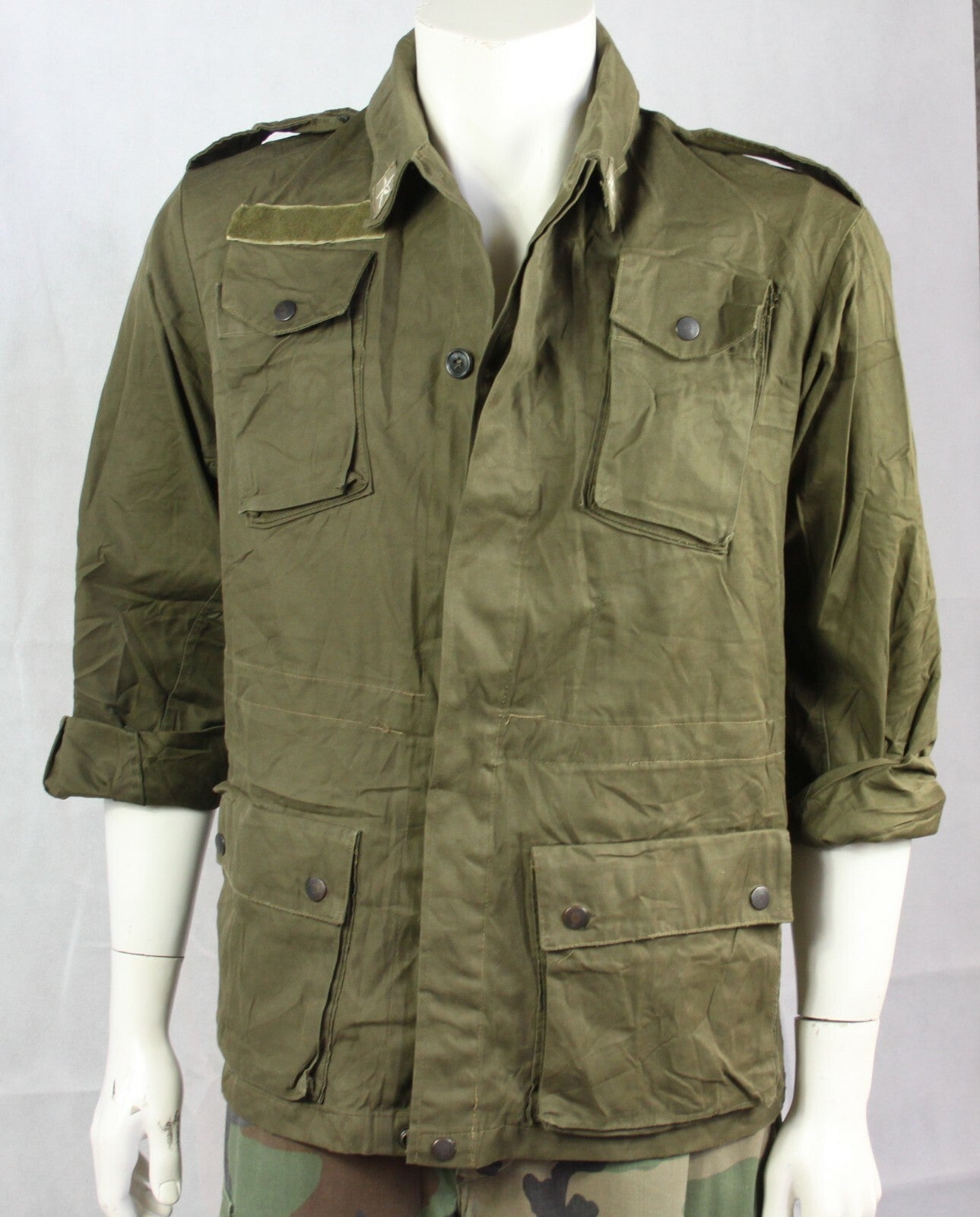 Genuine Surplus Vintage Italian Army Jacket MOD75 Roma Olive Green Forces
