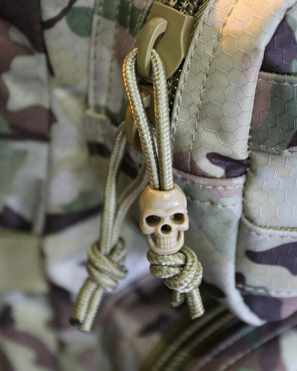 Pack10 Skull Cord Locks Stoppers Toggle Tactical Military Airsoft EMO Punk