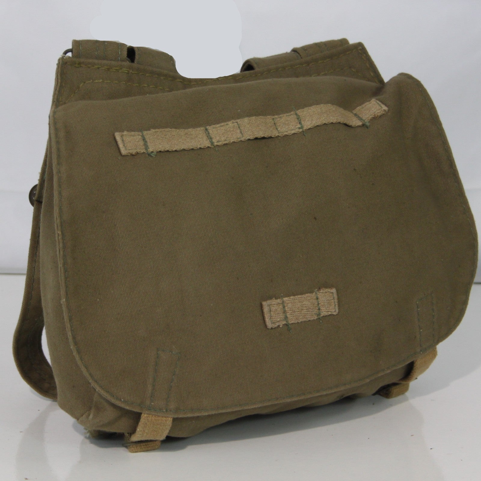 Genuine Surplus Vintage Czech Army Military Side Bag Canvas Khaki  (3435)