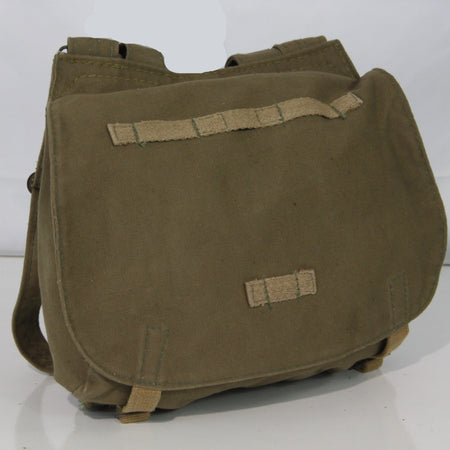Genuine Surplus Vintage Czech Army Military Side Bag Canvas Khaki  (3435)