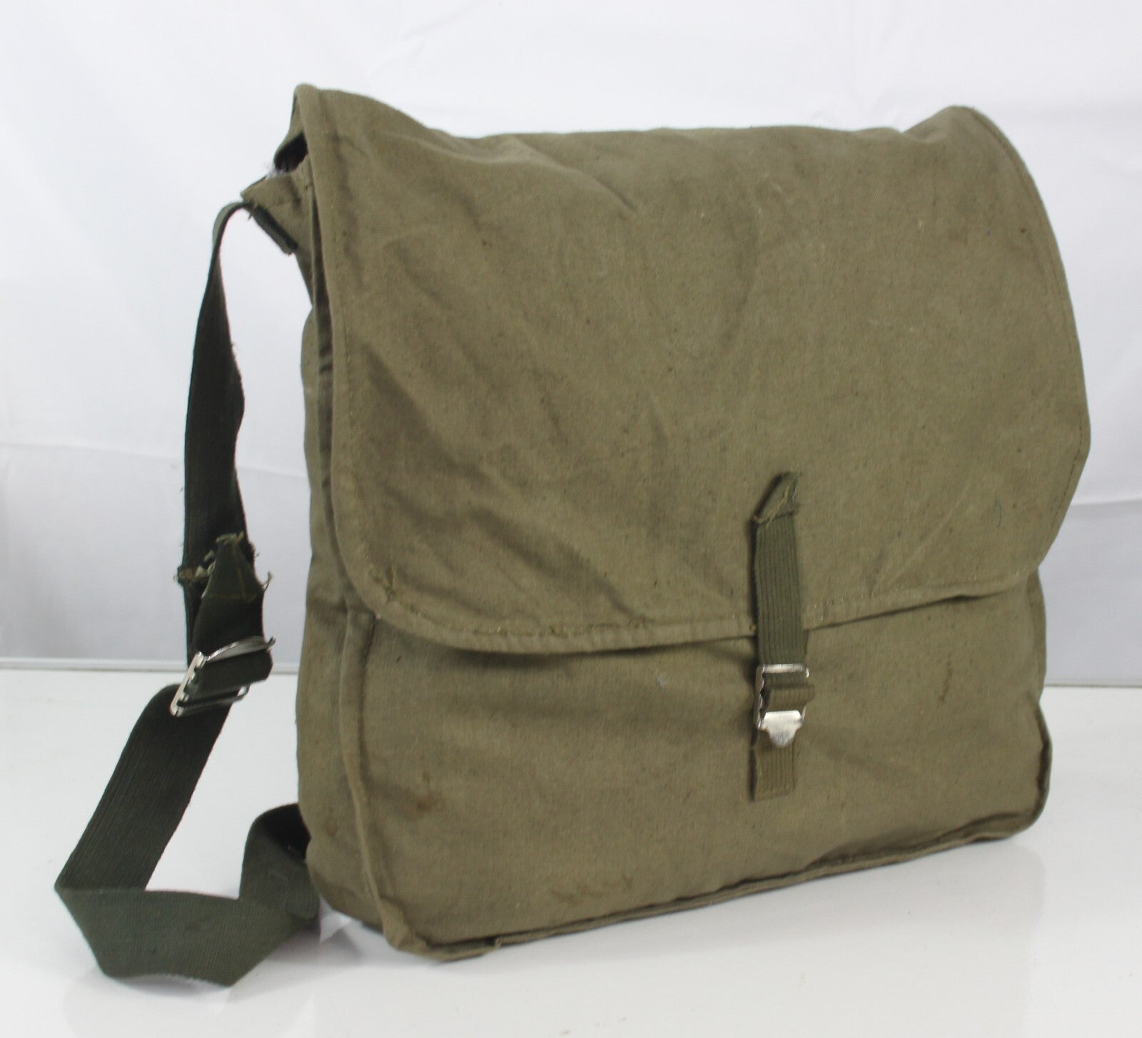 Genuine Surplus Bulgarian 1972 Side Bag Vintage Lightweight Canvas (1373/3353 G1