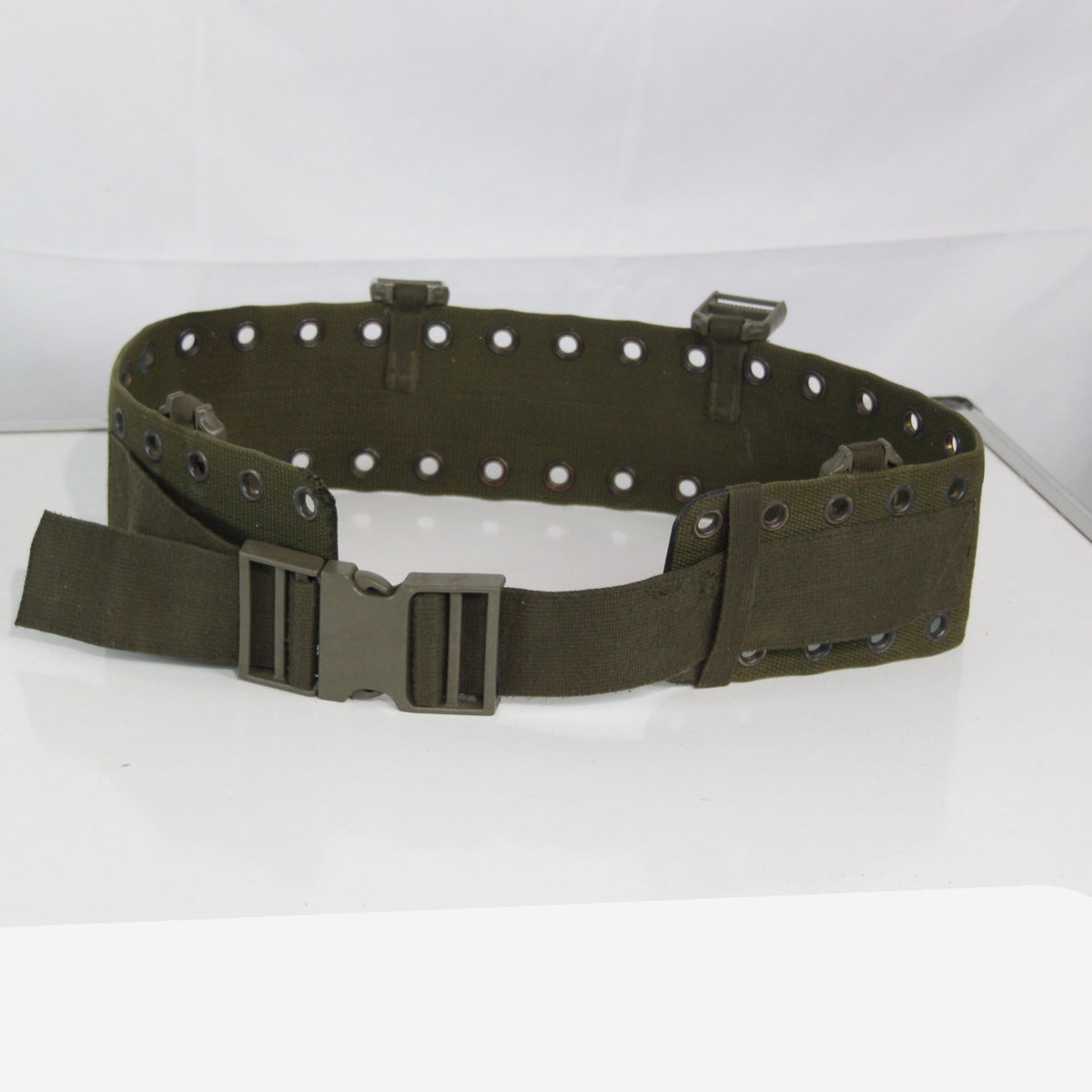 Genuine Surplus German Army Hip Belt Webbing Belt Olive 92mm Wide 34-38" (4091)