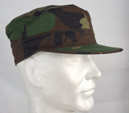 Genuine Surplus US Forces Army Woodland BDU Camouflage Peak Hat Field Cap