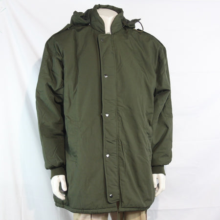 Padded Winter Coat Military Style Olive Green Quilted XXL 46-48" (3610)