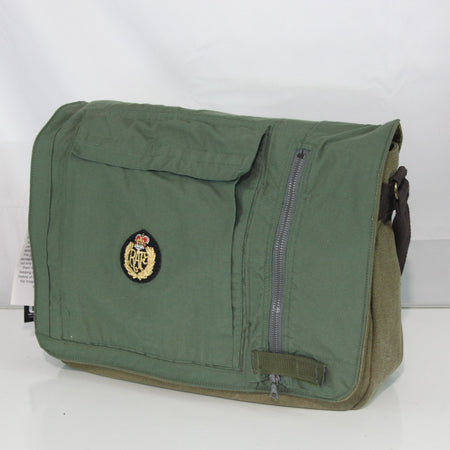 Upcycled RAF Flight Suit Made into Exclusive Messenger Bag Olive Aviation (4470)