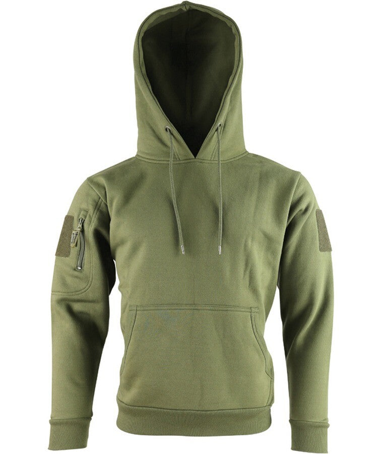 Kombat Tactical Hoodie Olive /Black  Tactical Military Pockets Cotton Rich Hoode