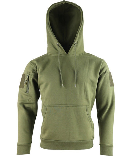 Kombat Tactical Hoodie Olive /Black  Tactical Military Pockets Cotton Rich Hoode