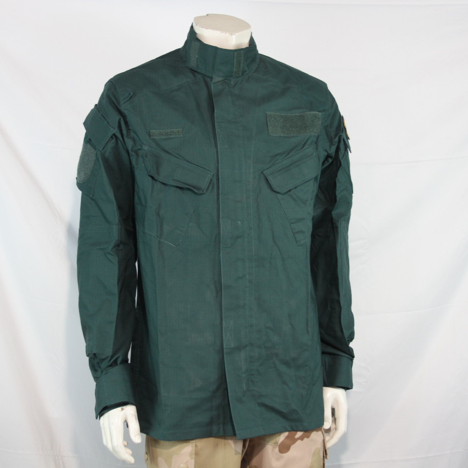 Genuine Surplus Spanish Police Combat Shirt Bottle Green Tactical S/Grade (3179)