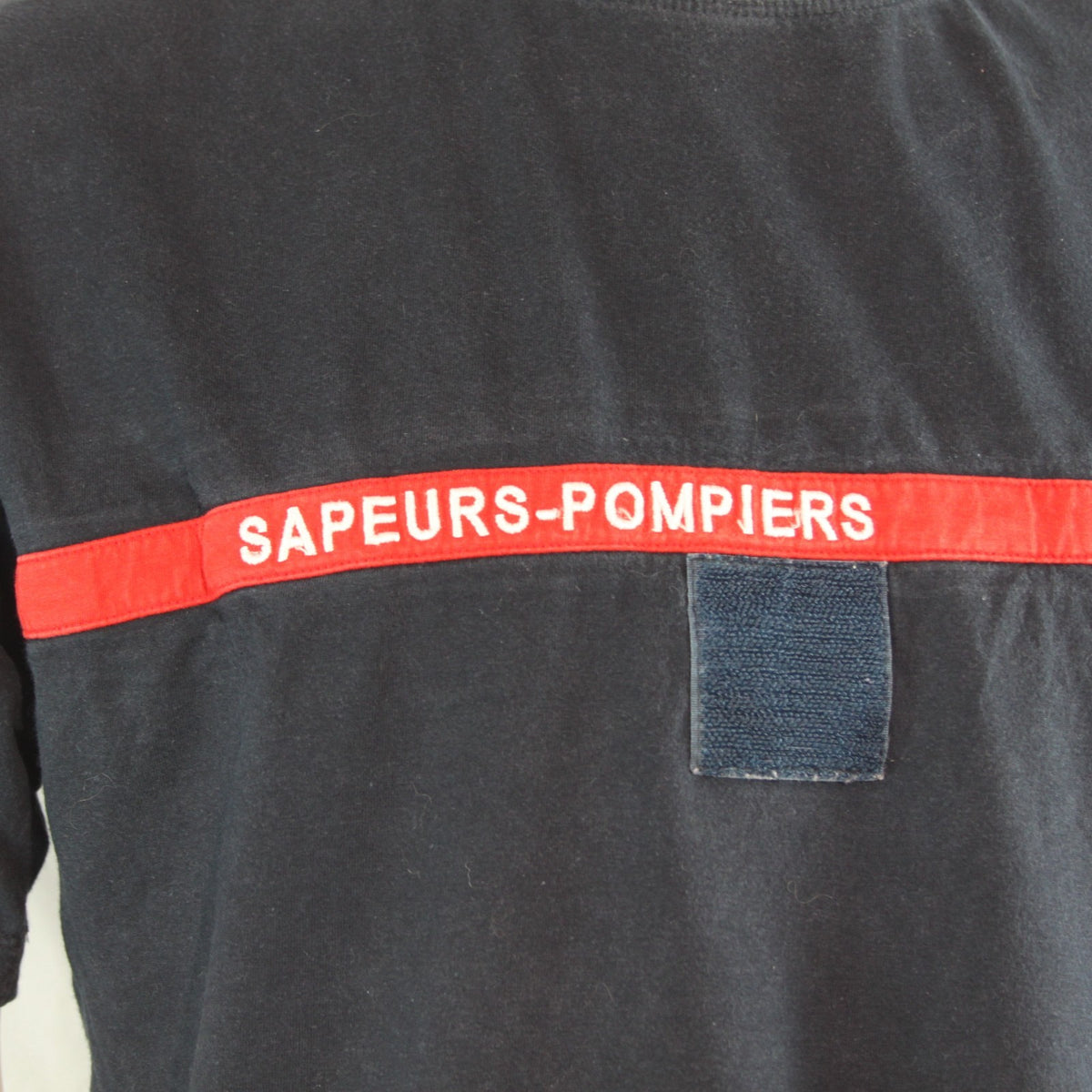 Genuine Surplus French Army T-Shirt Navy Red Stripe Cotton (4258)