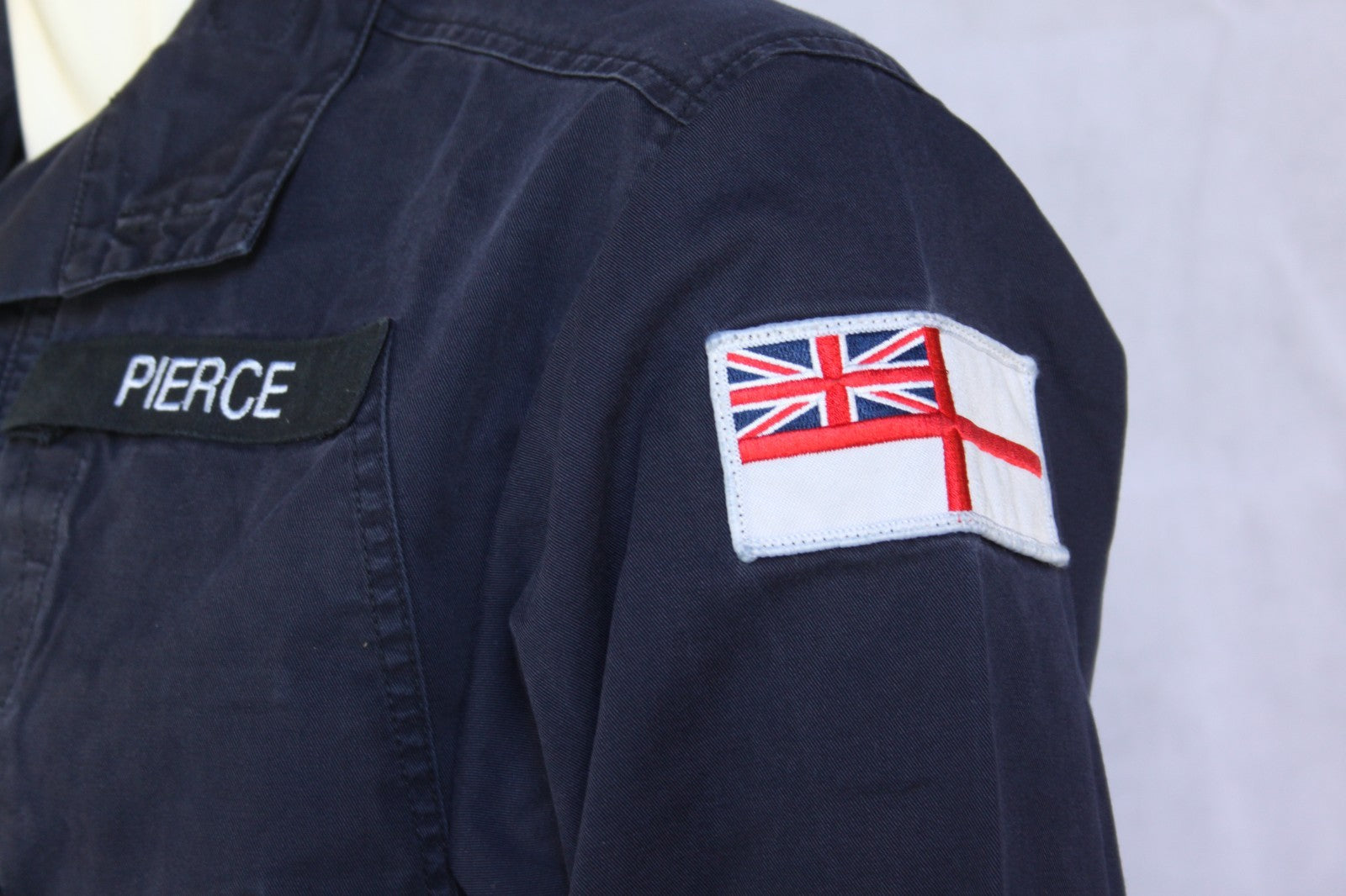 Genuine Surplus Royal Navy British Naval PCS H/W Shirt Badged G1