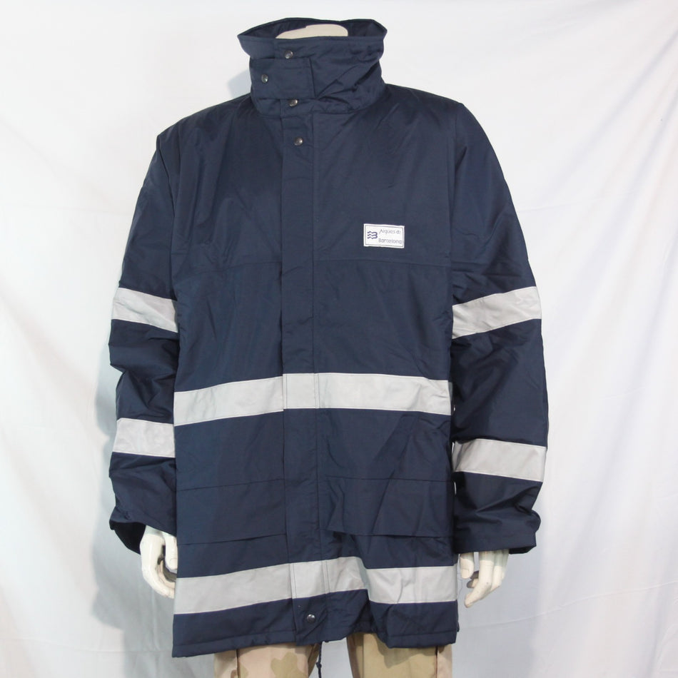 NEW Waterproof Padded Winter Jacket Spanish Water Board Rain Navy Blue (3878)