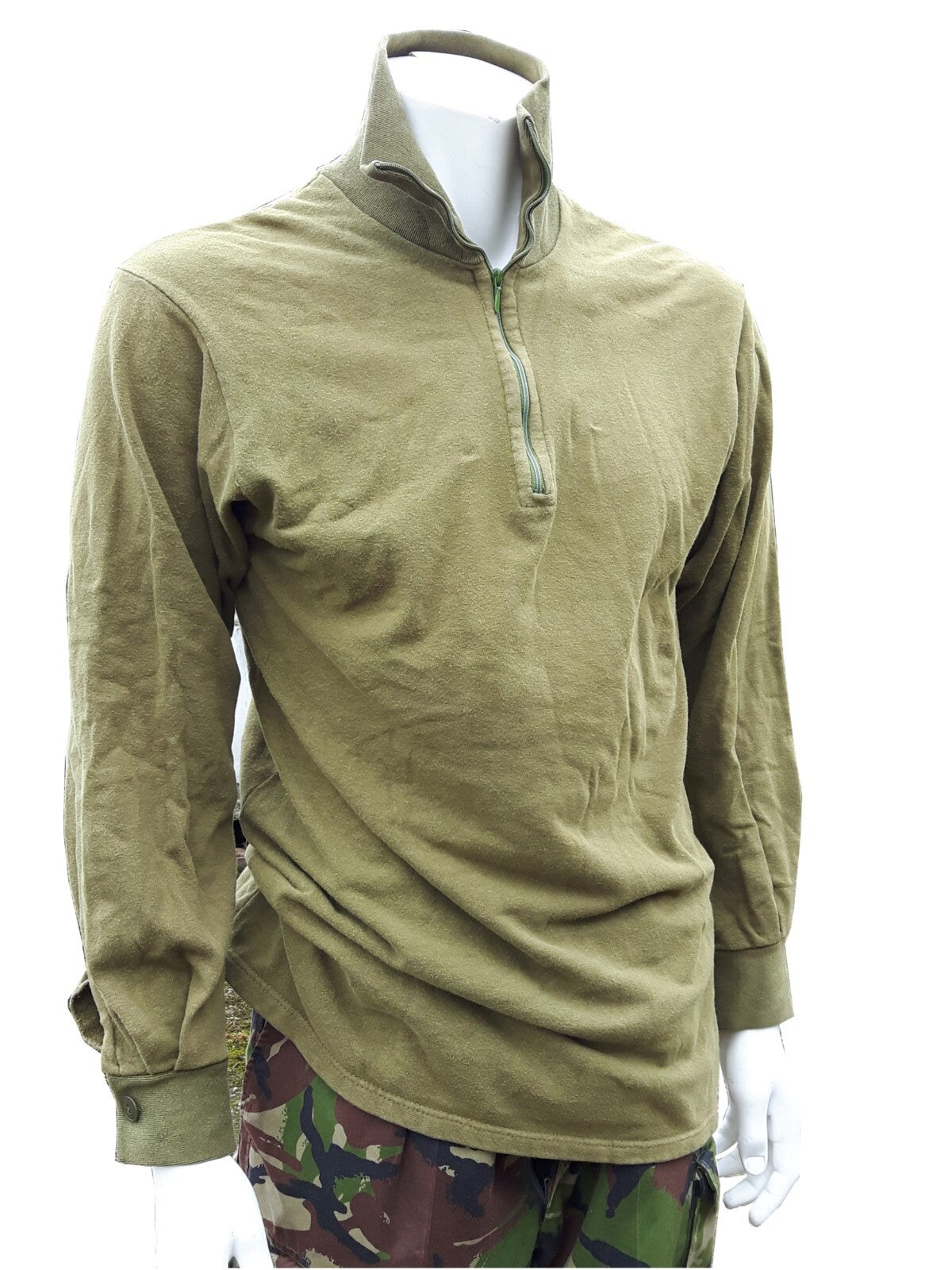Genuine British Forces Norgee Shirt Thermal Norwegian Shirt Olive Green