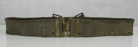 Genuine Surplus Vintage Dutch Army Pistol Belt 60mm Wide Army Military Buckle
