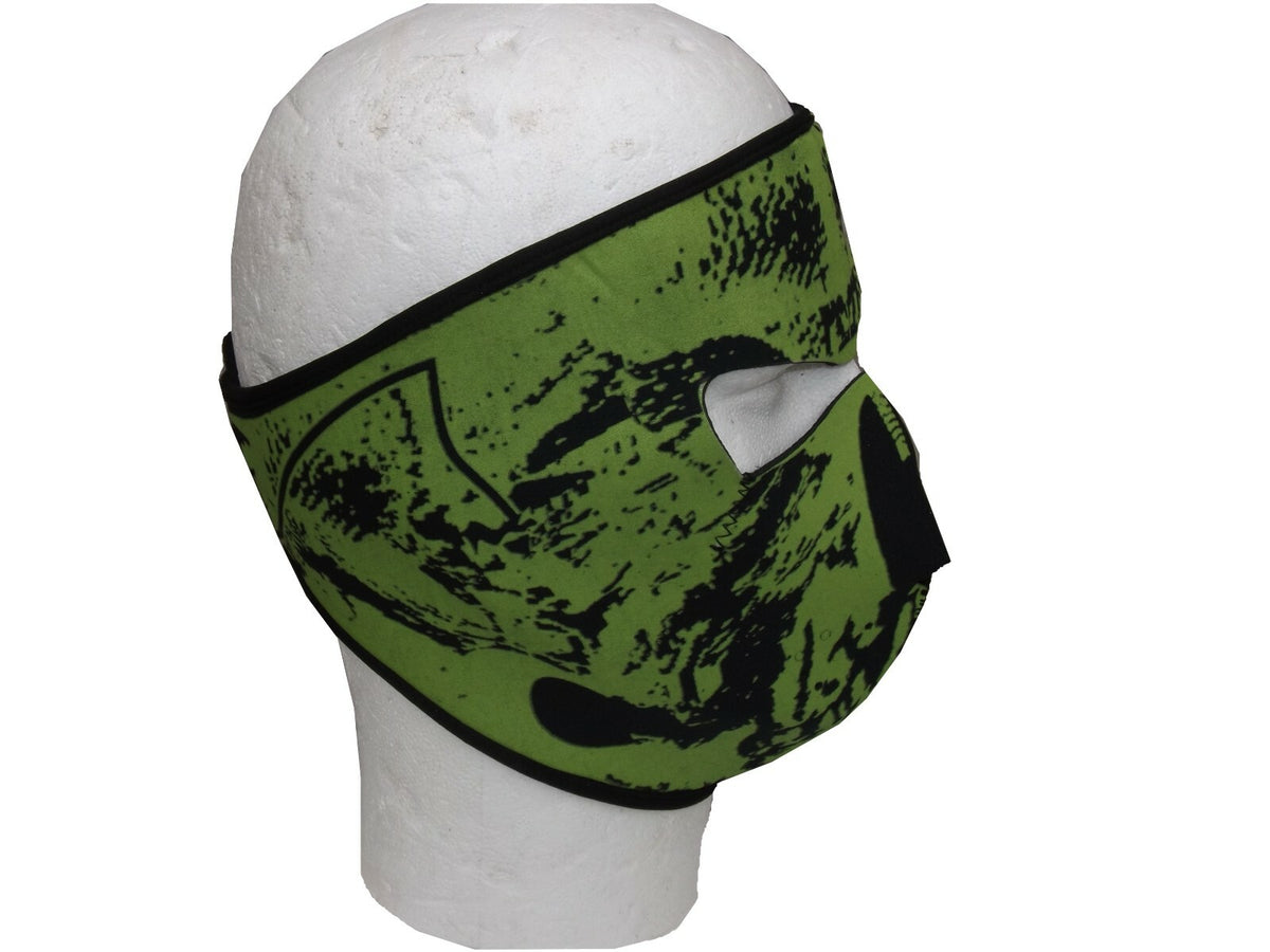Neoprene Green Black Camo Face Mask Airsoft Paintball facemask  Thermal Tactical