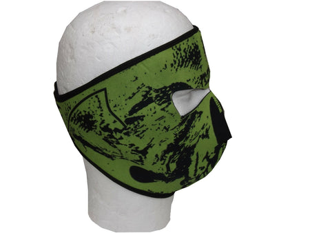 Neoprene Green Black Camo Face Mask Airsoft Paintball facemask  Thermal Tactical