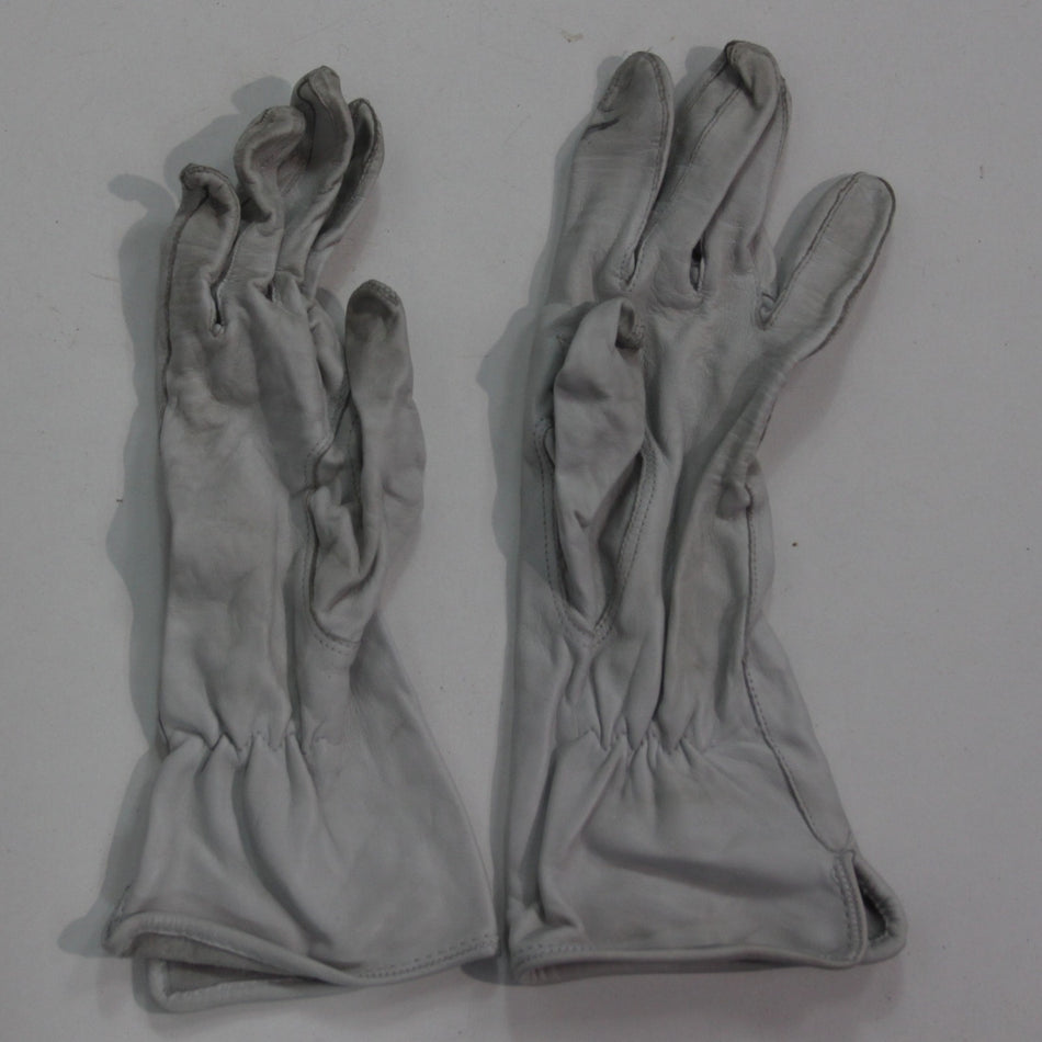 Genuine Surplus British RAF Airforce Flying Gloves Light Grey Size 7 (4344)