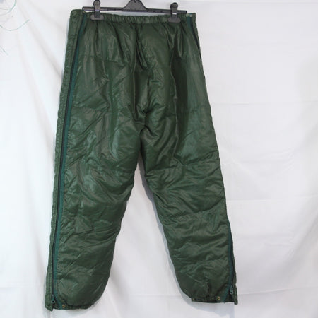 Down FIlled Thermal Trousers Padded Winter French Army Repaired 38-40" W (3888C)